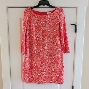 Old Navy Red Dress Forest Bunny Owl Acorn Tea Dress, Size S